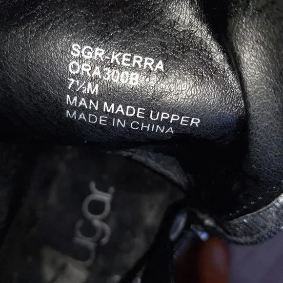 SUGAR Combat Chunky Heel Ankle Boots - Picture 13 of 13